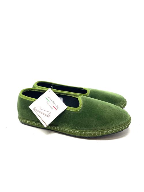 Friulana-Slipper aus Samt IL LACCIO | 126VELLUTOVERDECHIARO